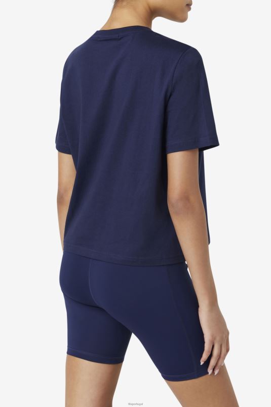 PPH0J1410 casaco /vermelho /branco FILA peacoat/vermelho/branco miss eagle tee fila