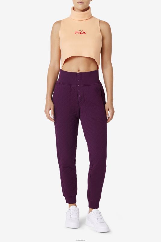 PPH0J1415 laranja/caiena FILA gola cropped eliana fila laranja/caiena