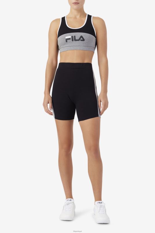 PPH0J1436 preto/urze/branco FILA top de sutiã kairi fila preto/urze/branco