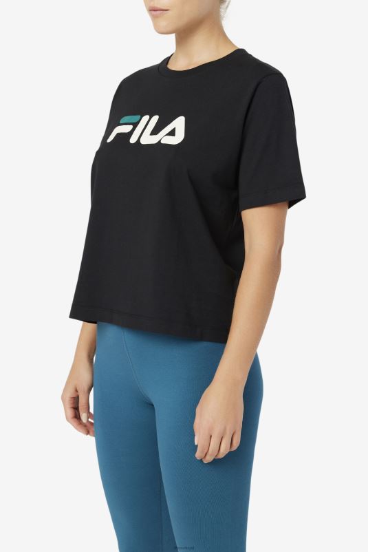 PPH0J1447 preto FILA camiseta fila thea preta