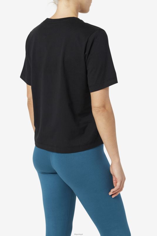 PPH0J1447 preto FILA camiseta fila thea preta
