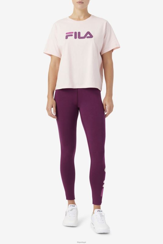 PPH0J1451 potpourri/vinho de uva/rouge FILA thea tee potpourri/vinho de uva/rouge fila