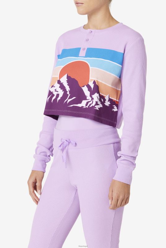 PPH0J1461 crocodilo/beterraba FILA croc/pbeet fila liza térmica henley