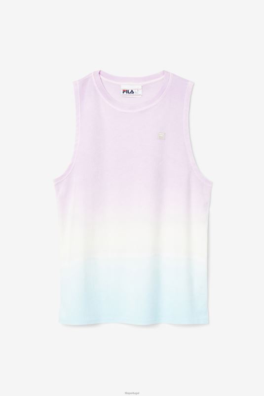 orquídea/azul/pêssego tenro