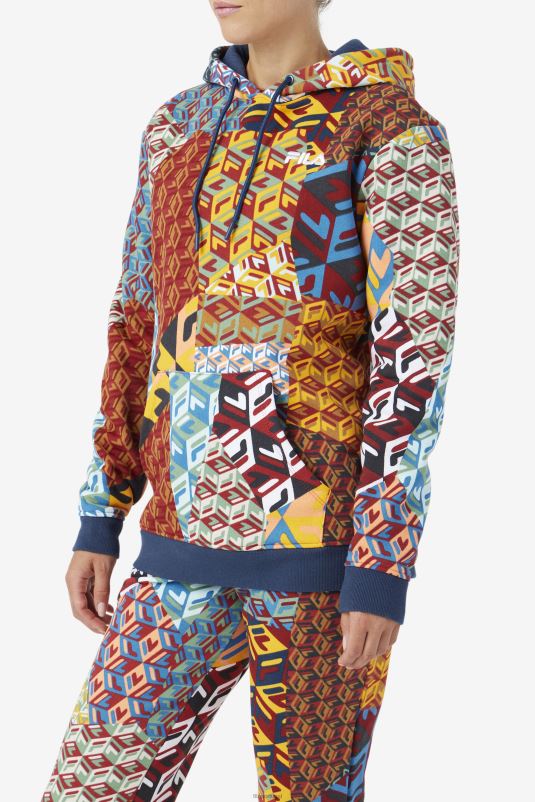 PPH0J1486 oceano/amarelo/branco FILA moletom fila ocean/amarelo/branco laylani