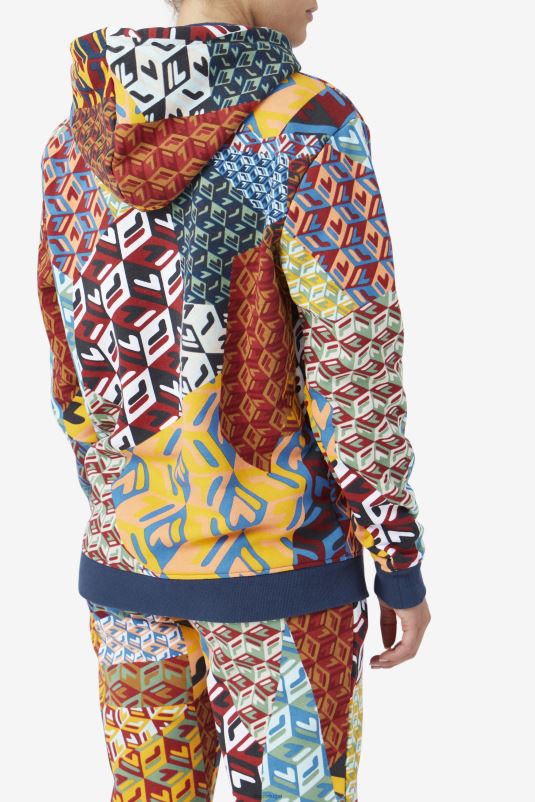 PPH0J1486 oceano/amarelo/branco FILA moletom fila ocean/amarelo/branco laylani