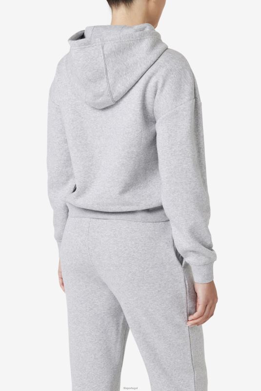 PPH0J1493 urze cinza FILA marina moletom com capuz cinza mescla