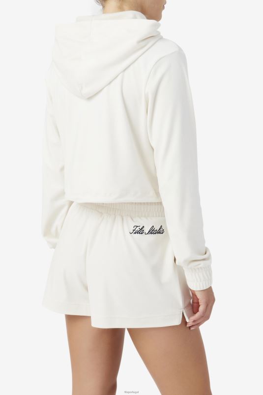 PPH0J1500 gardênia/preta FILA gardênia/preto sofia moletom com capuz fila