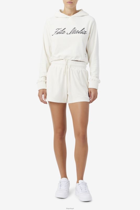 PPH0J1500 gardênia/preta FILA gardênia/preto sofia moletom com capuz fila