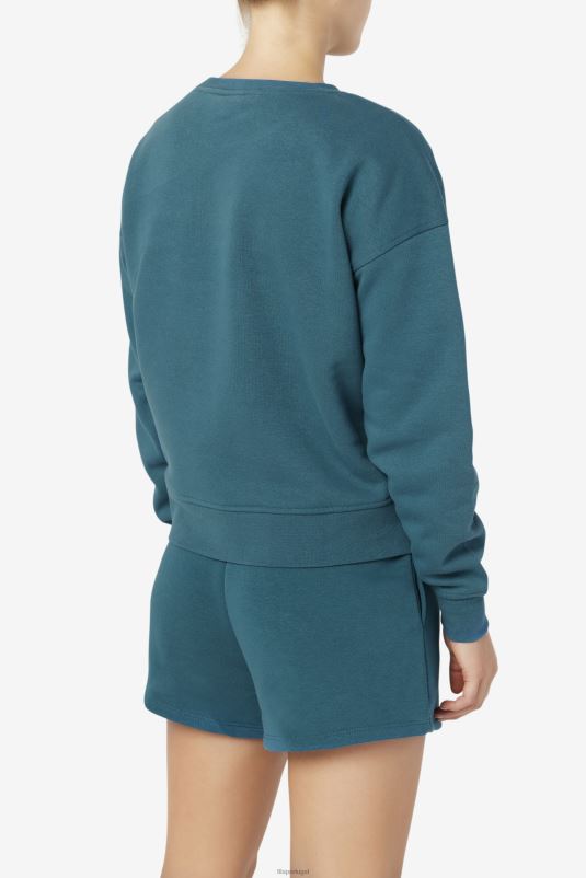 PPH0J1515 coral azul FILA tripulação fila stina coral azul