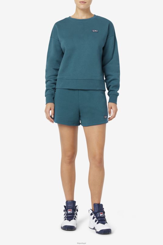 PPH0J1515 coral azul FILA tripulação fila stina coral azul