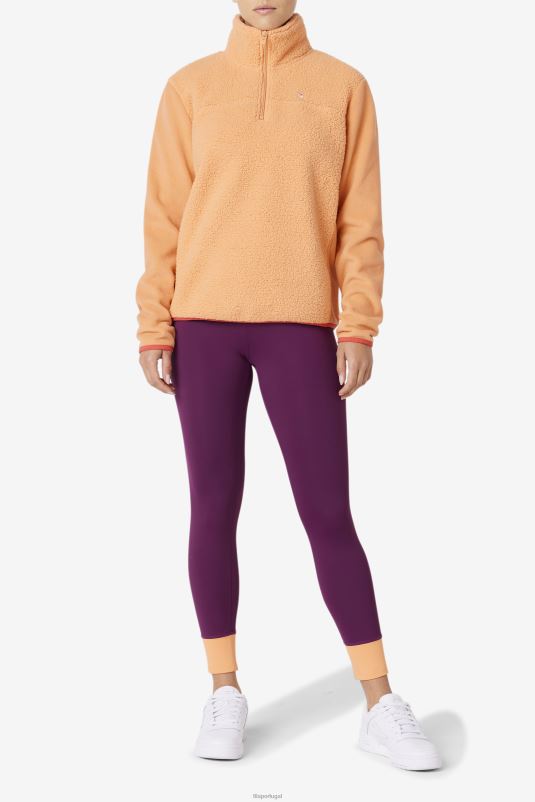 PPH0J1518 laranja/caiena FILA pulôver com zíper laranja/caiena prado fila