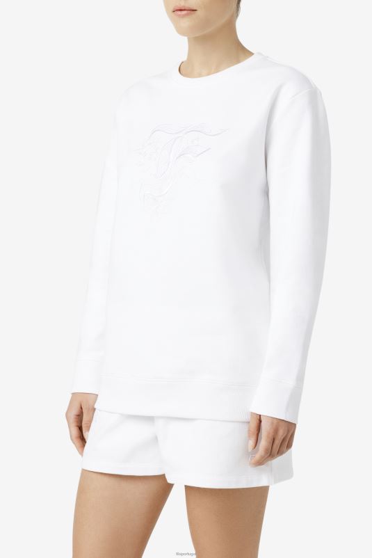 PPH0J1519 branco FILA moletom fila izabella branco