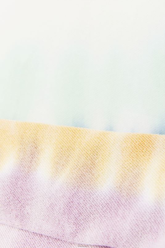 PPH0J1529 tie-dye branco FILA aerolynn tie dye moletom com capuz branco tie dye fila