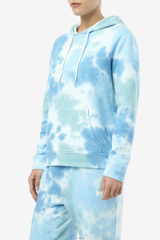 PPH0J1530 branco/splish/tudo/latigo bay FILA branco/splish/tudo/latigo bay aerolynn tie dye moletom com capuz fila