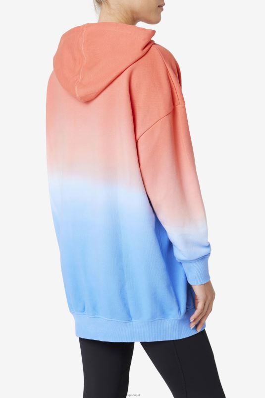 PPH0J1535 laranja/carisma/caiena FILA destino oversized moletom laranja/charisma/cayenne fila