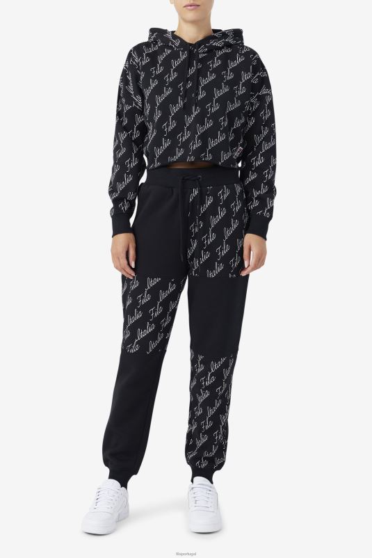 PPH0J1541 preto/gardênia FILA moletom gianna preto/gardenia fila