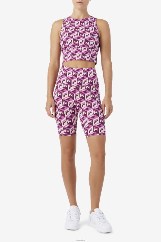 PPH0J1563 rouge/potpourri/vinho de uva FILA rouge/potpourri/vinho de uva fila ainhoa ​​bike short