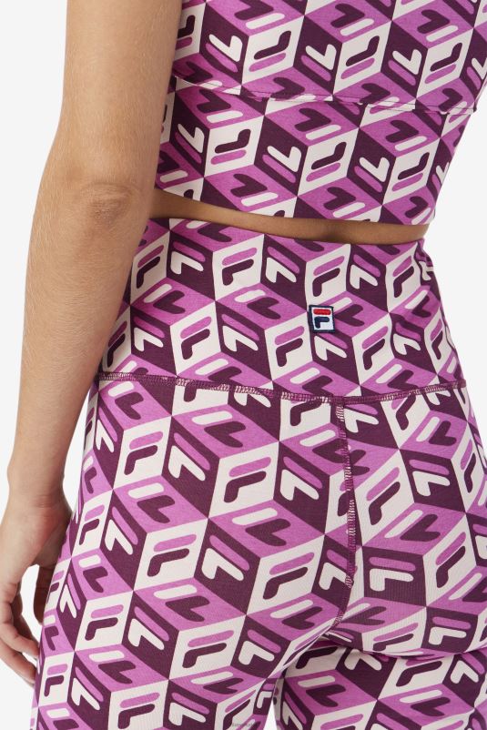 PPH0J1563 rouge/potpourri/vinho de uva FILA rouge/potpourri/vinho de uva fila ainhoa ​​bike short