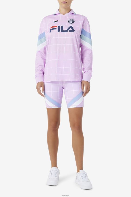PPH0J1576 orquídea/azul/branco FILA short bike fila orquídea/azul/branco yareli