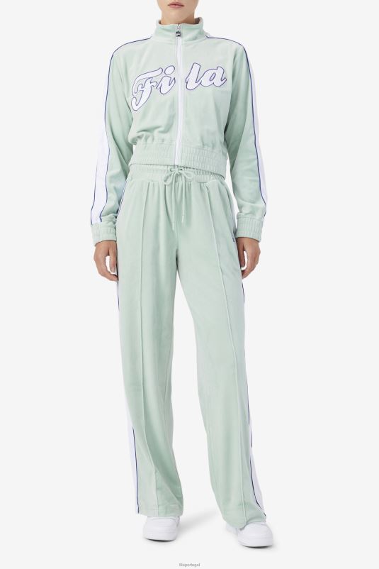 PPH0J1580 éter/branco/azul FILA valery calça de veludo fila ether/branco/azul