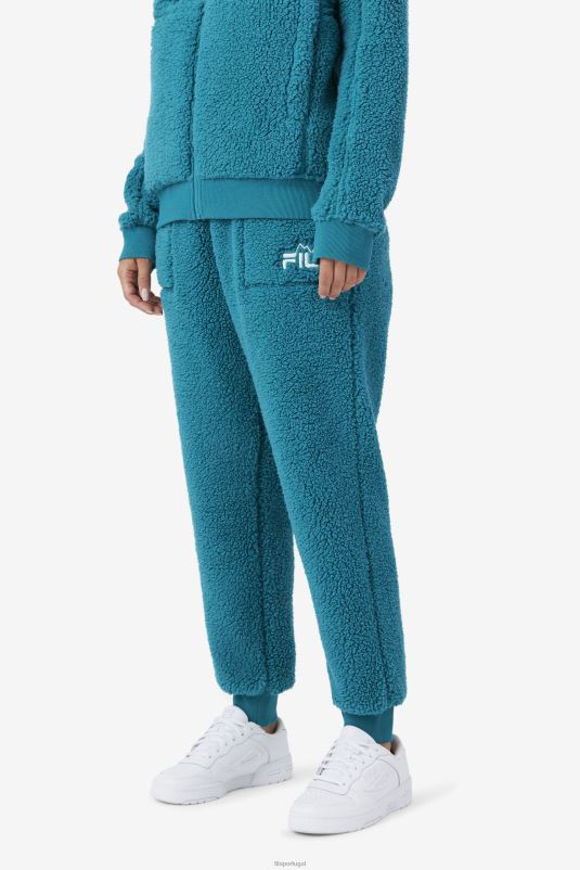 PPH0J1583 Lago profundo FILA freyja sherpa jogger deep lake fila