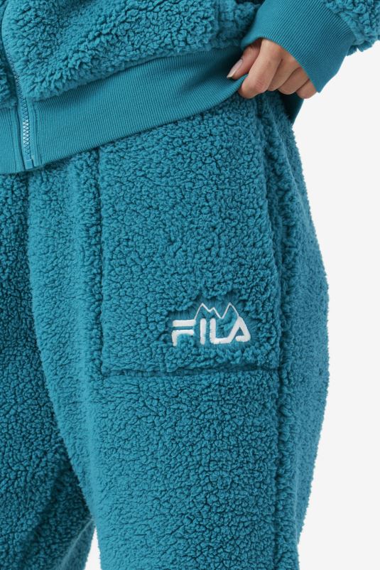 PPH0J1583 Lago profundo FILA freyja sherpa jogger deep lake fila