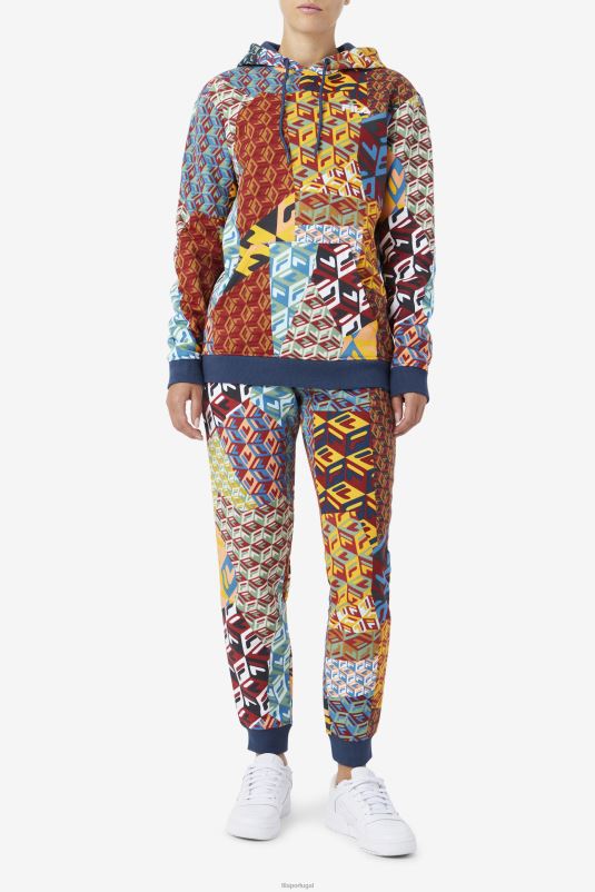 PPH0J1586 oceano/amarelo/branco FILA magdalena jogger fila ocean/amarelo/branco