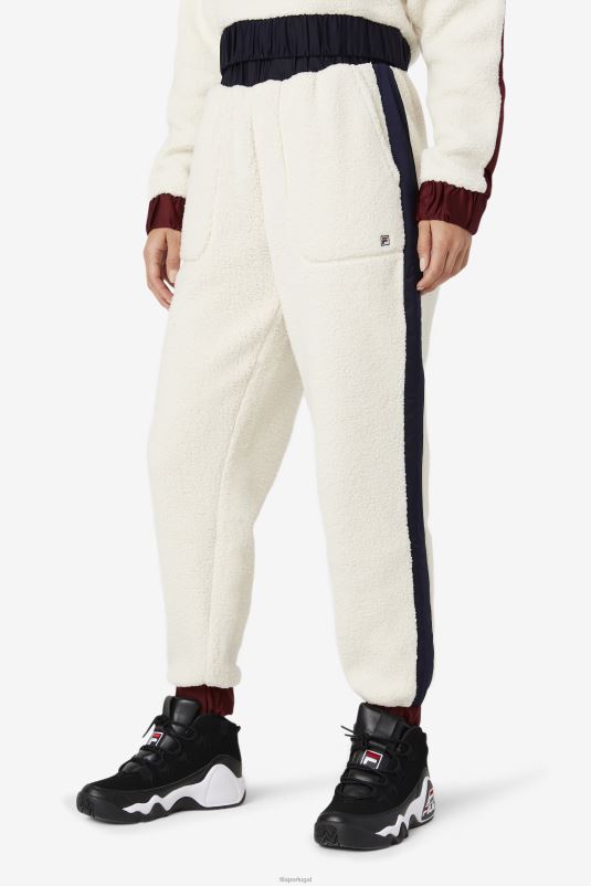 PPH0J1587 tofu/peacoat/porto tawny FILA tofu/peacoat/tawny port fila malia jogger