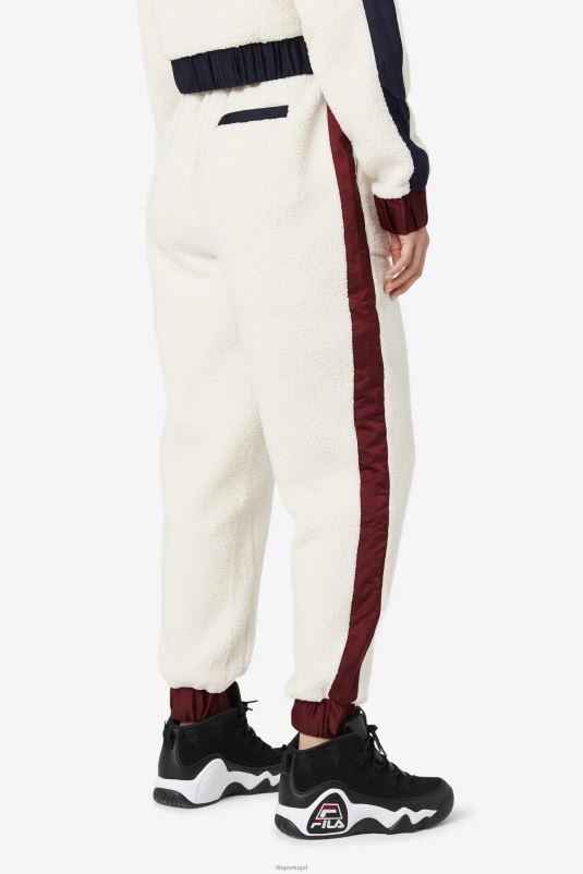 PPH0J1587 tofu/peacoat/porto tawny FILA tofu/peacoat/tawny port fila malia jogger