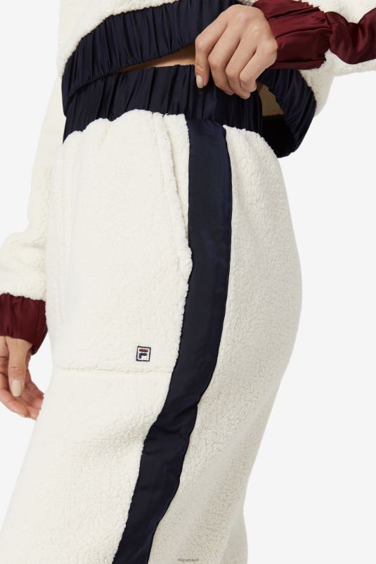 PPH0J1587 tofu/peacoat/porto tawny FILA tofu/peacoat/tawny port fila malia jogger