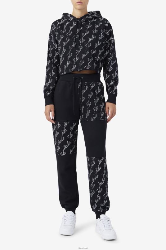 PPH0J1597 preto/gardênia FILA fila gianna jogger preto/gardênia