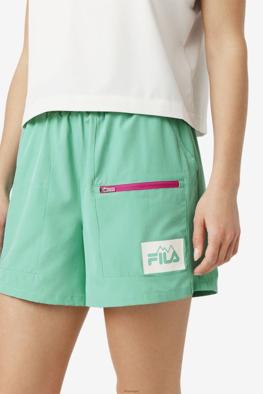 PPH0J1602 verde marinho FILA short fila jordyna verde marinho
