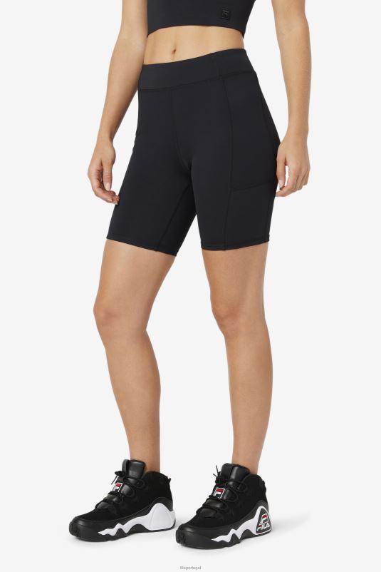 PPH0J1613 preto FILA short tiana bike preto fila