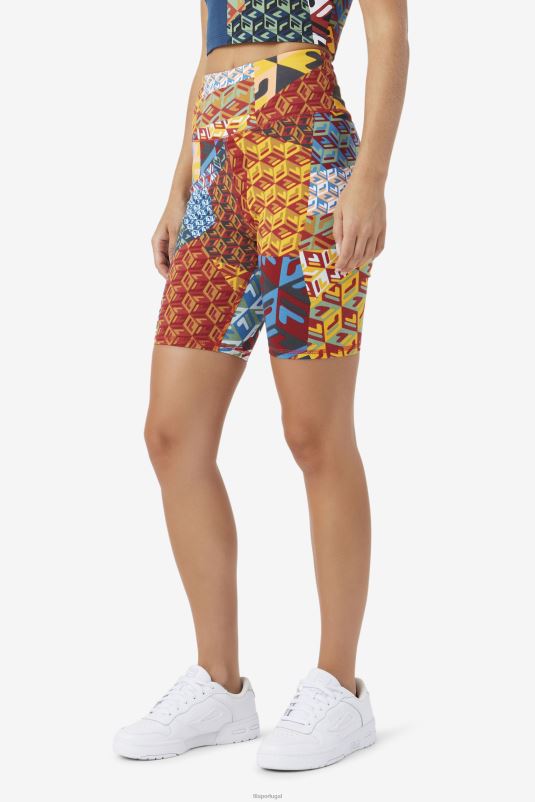 PPH0J1626 oceano/amarelo/branco FILA oceano/amarelo/branco elowen bike short fila