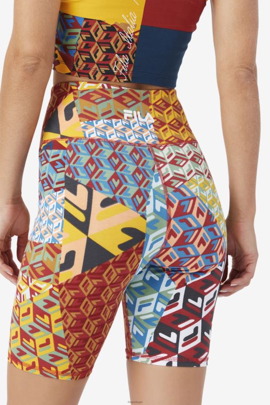 PPH0J1626 oceano/amarelo/branco FILA oceano/amarelo/branco elowen bike short fila