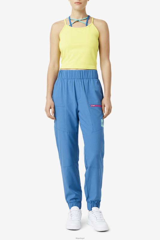 PPH0J1630 cobalto brilhante FILA calça fila jornee cobalt