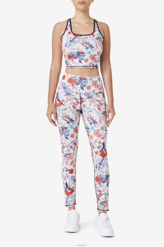 PPH0J1639 marinha FILA legging fila lucille reversível azul marinho