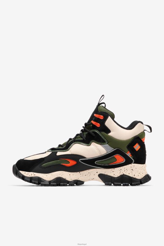 PPH0J164 cebolinha/preta/cru FILA tênis ray tracer tr 2 mid fila chive/black/ecru masculino