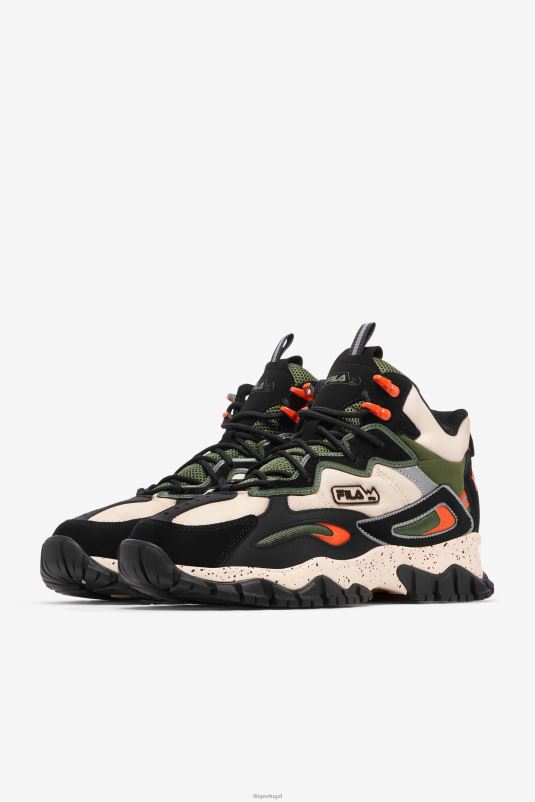 PPH0J164 cebolinha/preta/cru FILA tênis ray tracer tr 2 mid fila chive/black/ecru masculino