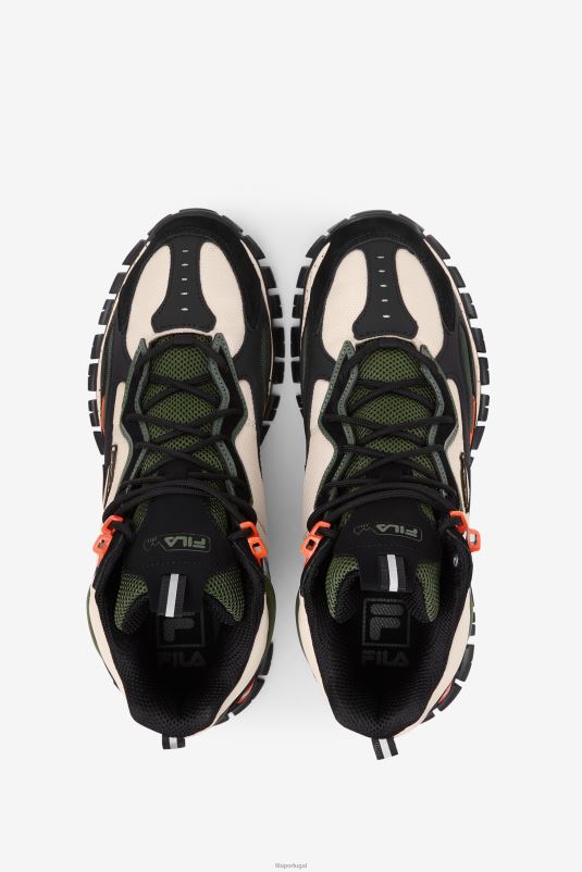 PPH0J164 cebolinha/preta/cru FILA tênis ray tracer tr 2 mid fila chive/black/ecru masculino