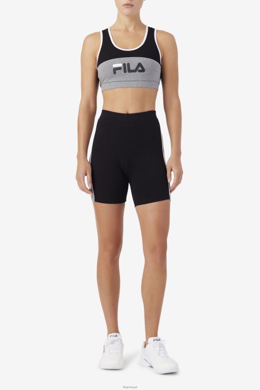PPH0J1640 preto/urze/branco FILA Davina bike short fila preto/urze/branco