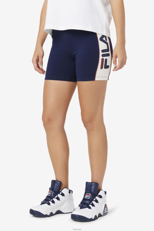 PPH0J1642 casaco de lã FILA short fila peacoat davina bike
