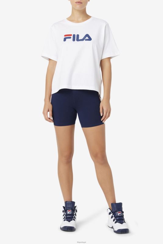 PPH0J1642 casaco de lã FILA short fila peacoat davina bike