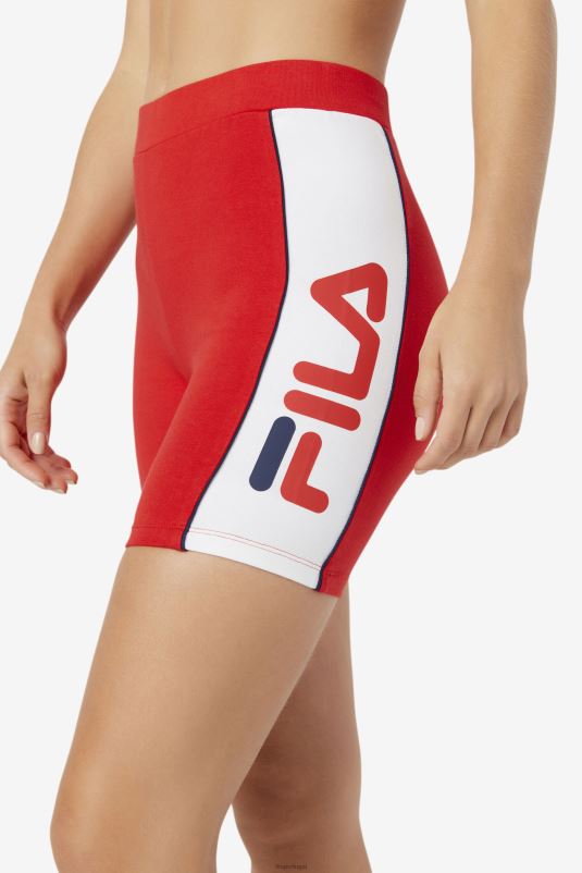 PPH0J1645 vermelho FILA short fila davina bike vermelho