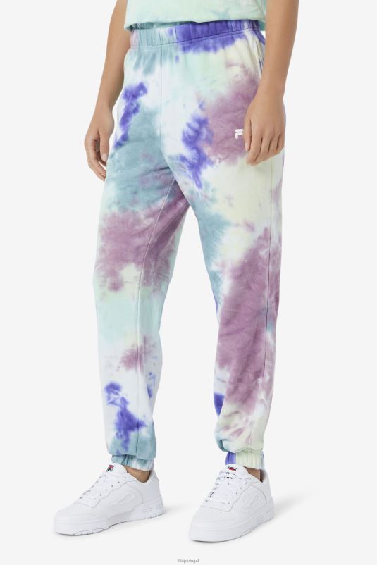 PPH0J1658 tie-dye azul aruba FILA raleigh tie dye jogger fila aruba blue tie dye