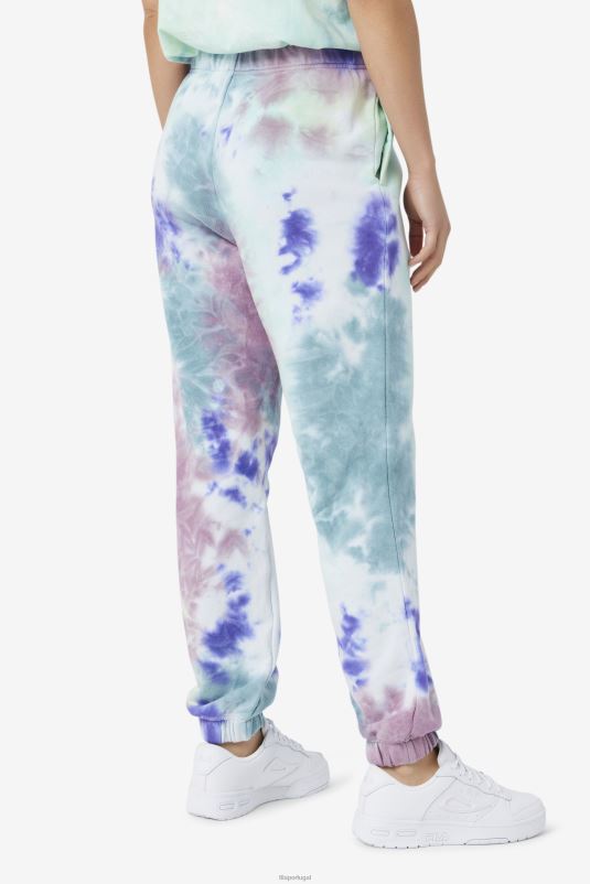PPH0J1658 tie-dye azul aruba FILA raleigh tie dye jogger fila aruba blue tie dye