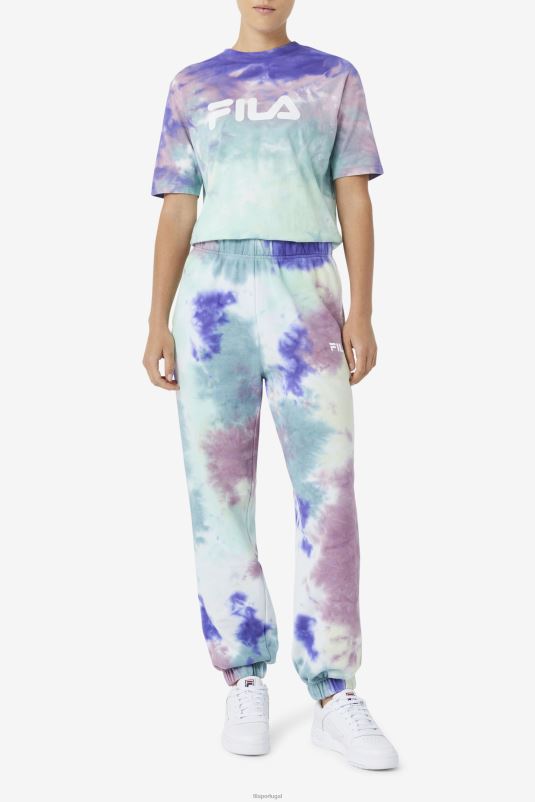 PPH0J1658 tie-dye azul aruba FILA raleigh tie dye jogger fila aruba blue tie dye