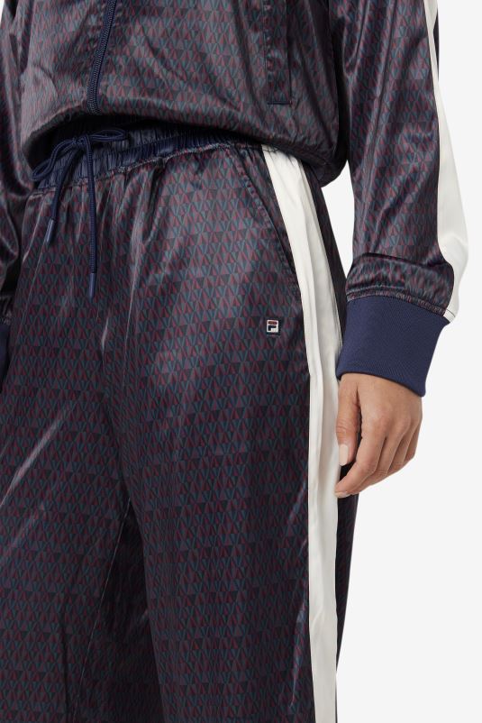 PPH0J1664 casaco / tofu FILA aviana calça cropped de cetim fila peacoat/tofu