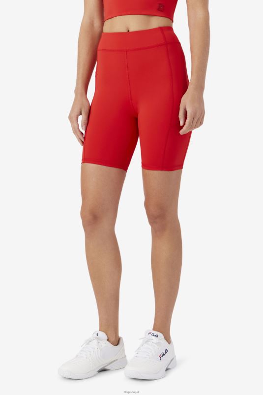 PPH0J1666 vermelho FILA short fila vermelho tiana bike